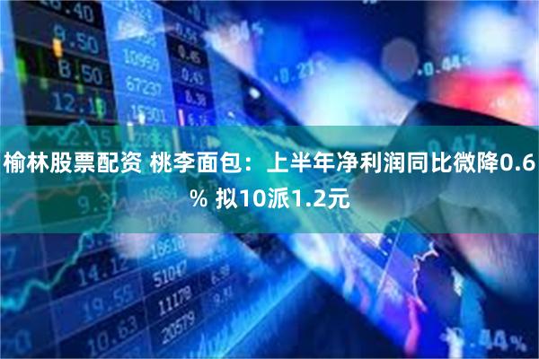 榆林股票配资 桃李面包：上半年净利润同比微降0.6% 拟10派1.2元