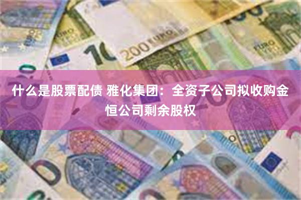 什么是股票配债 雅化集团：全资子公司拟收购金恒公司剩余股权